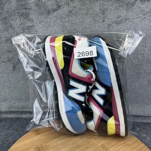 New Balance 574 Shoes Womens Size 7.5 Blue Black Pink ENCAP Retro Sneakers - Picture 10 of 10